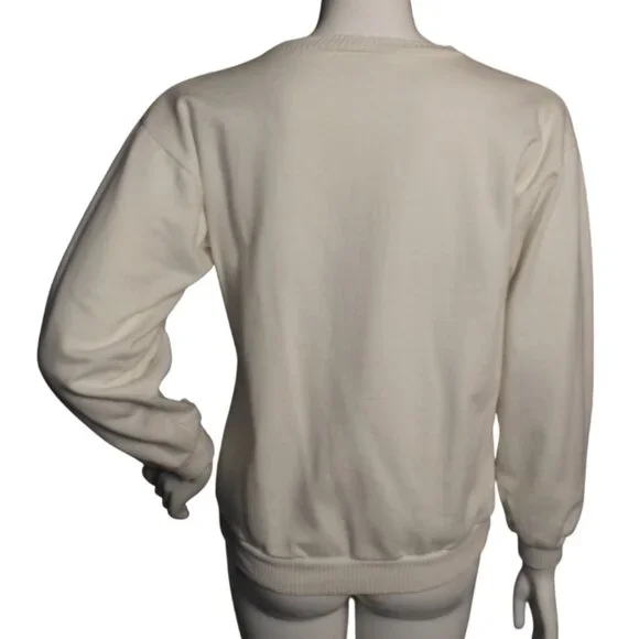 GERMAN Novelty/Souvenir Sweatshirt, L, White, Last one turn off the lights, 1989 - Picture 6 of 14